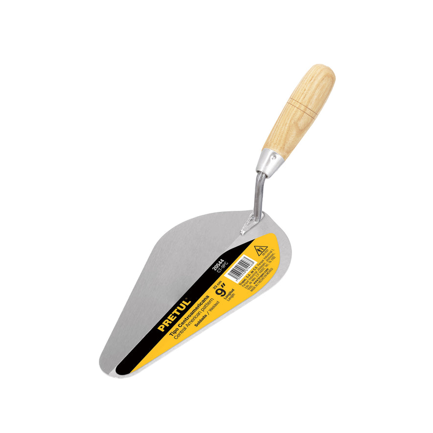 Cuchara para albañil 9' tipo centroamericana, Pretul Caja con 6, 20544