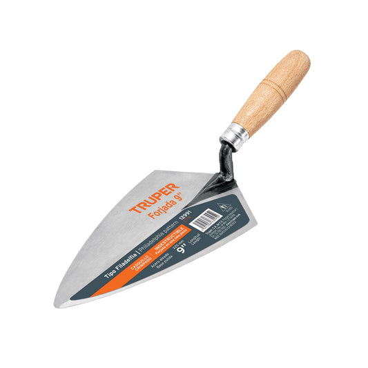 Cuchara para albañil 9' forjada tipo Filadelfia, TRUPER Caja con 3, 12991