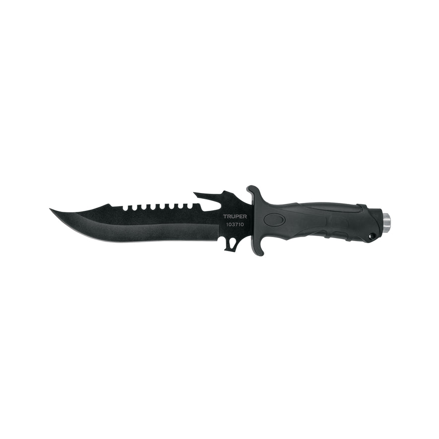 Cuchillo táctico para campismo 7', TRUPER Caja con 4, 103710