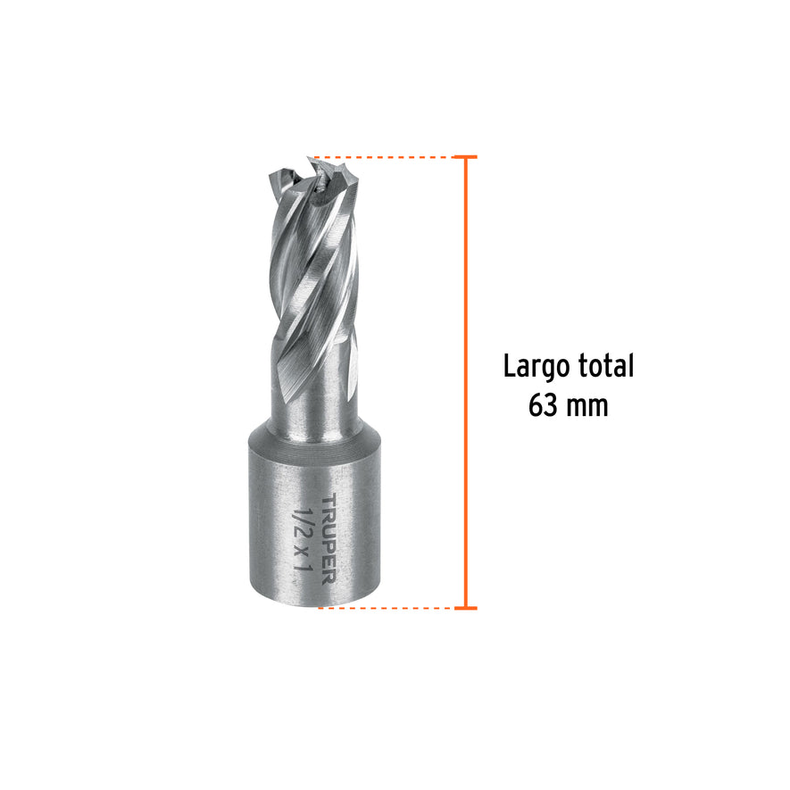 Cortador anular de 1/2' x 1', Truper, 101123