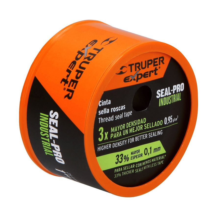 Cinta sella roscas 1' X 13 m de largo, industrial, Expert Caja con 10, 12518