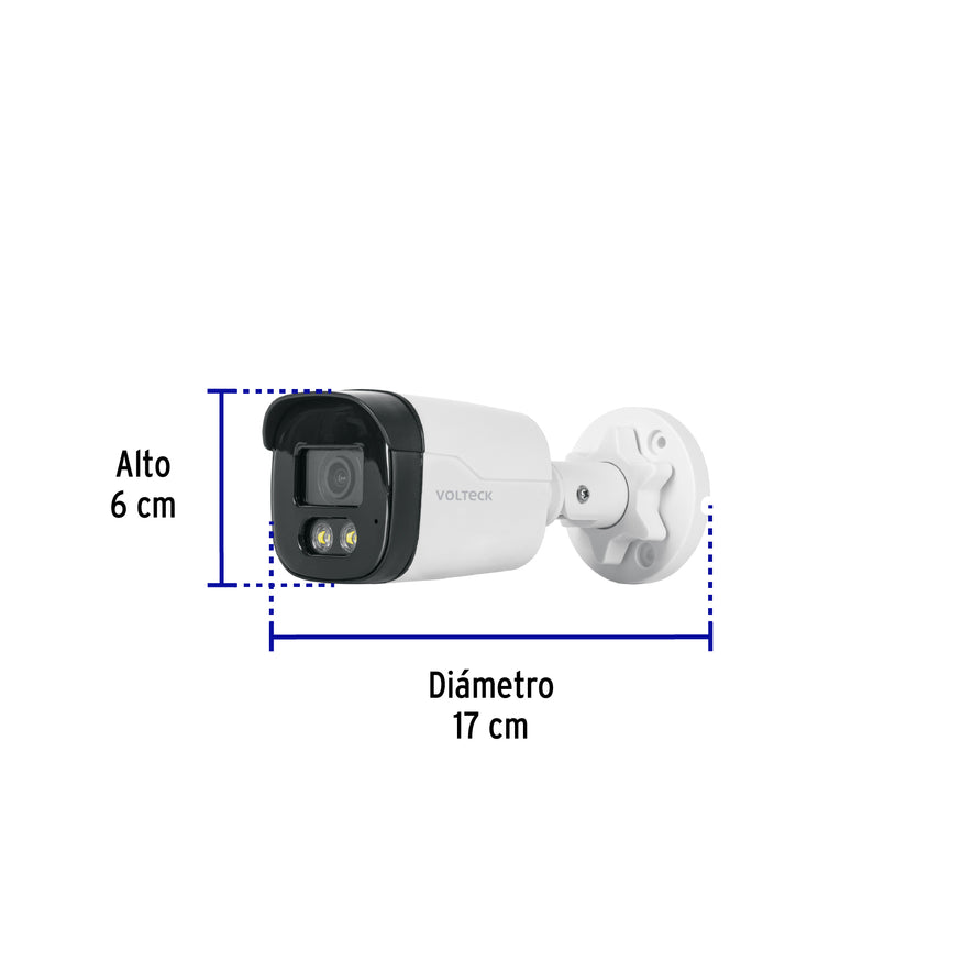Cámara Tipo Bala 2MP, Lente 3.6mm, Volteck, 49574