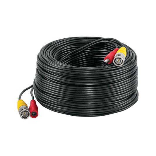 Cable Video y Energía Tipo Siamés CCTV, 30 metros, Volteck, 49792