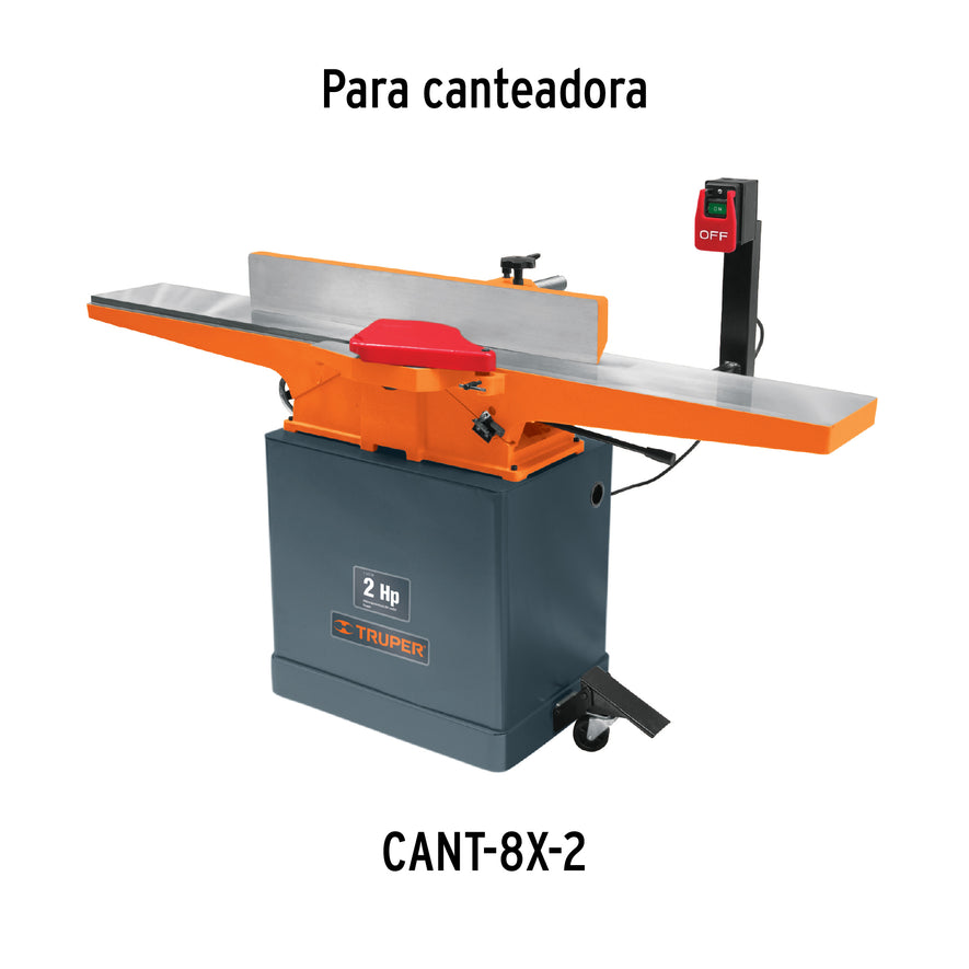 Cuchillas para canteadora CANT-8X-2, 4 pzs en caja, TRUPER, 16921
