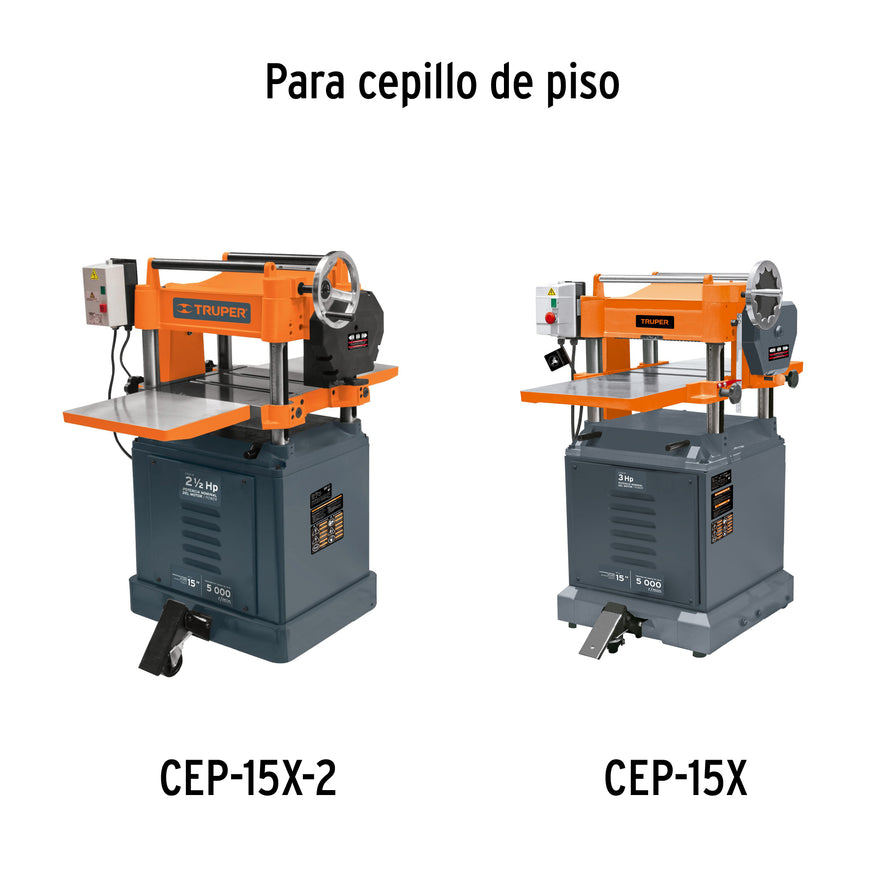 cuchillas HSS para cepillo de piso CEP-15X Caja con 3, 16548