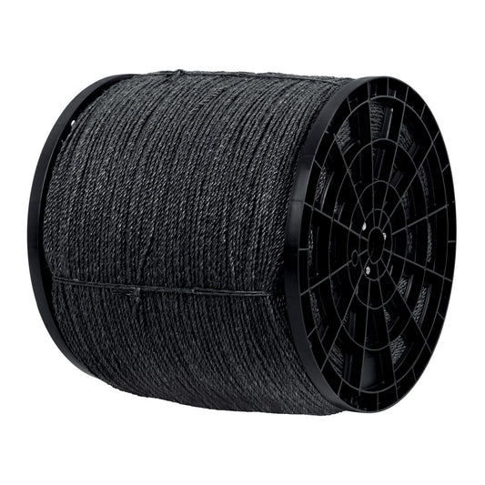 Kilo de cuerda negra de polipropileno 4 mm, carrete 20kg Caja con 20, 40762