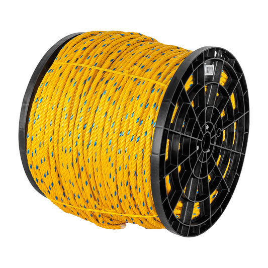 Kilo de cuerda amarilla de polipropileno 10mm, carrete 20kg Caja con 20, 44487