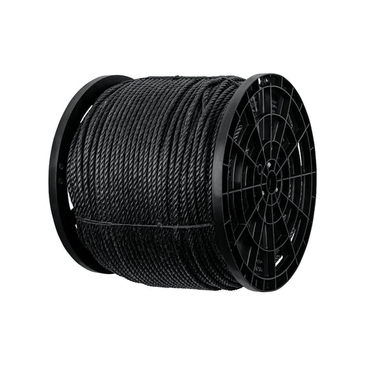Kilo de cuerda negra de polipropileno 10 mm, carrete 20kg Caja con 20, 40765