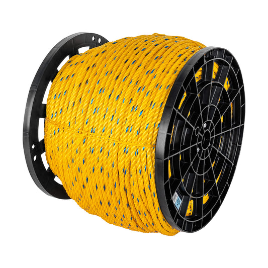 Kilo de cuerda amarilla de polipropileno 11mm, carrete 20kg Caja con 20, 44488