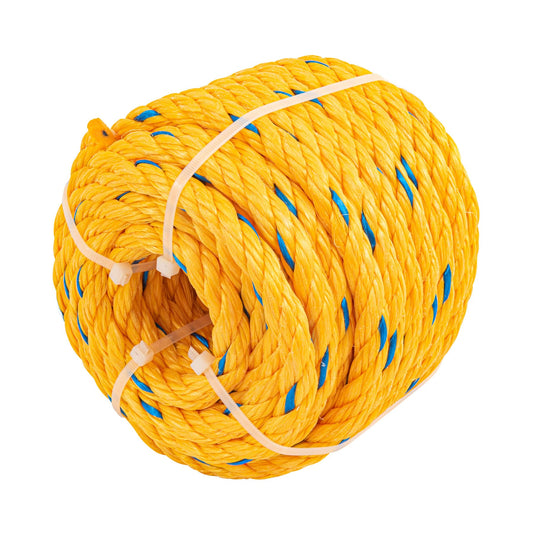 Metro de cuerda amarilla de polipropileno 13 mm, rollo 13m Caja con 6m, 40097