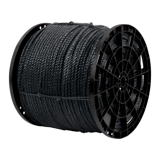 Kilo de cuerda negra de polipropileno 13 mm, carrete 30kg Caja con 30, 40767