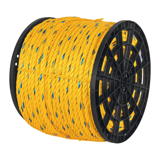 Metro de cuerda amarilla de polipropileno 19mm, carrete 198m Caja con 198, 40181