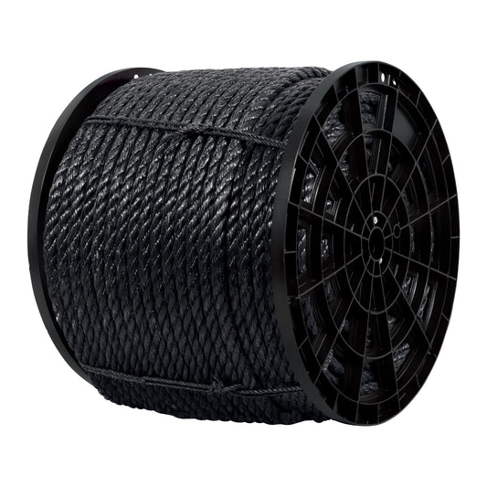 Kilo de cuerda negra de polipropileno 19 mm, carrete 30kg Caja con 30, 40769