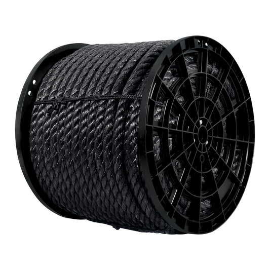 Kilo de cuerda negra de polipropileno 25 mm, carrete 30kg Caja con 30, 40770