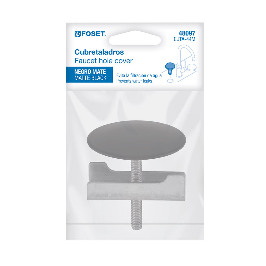 Cubretaladro negro de 1-3/4', diámetro 43 mm, Foset Caja con 12, 48097