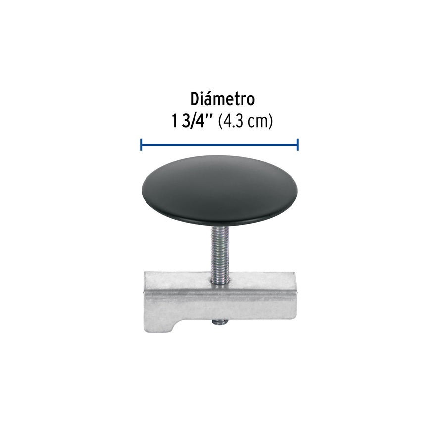 Cubretaladro negro de 1-3/4', diámetro 43 mm, Foset Caja con 12, 48097