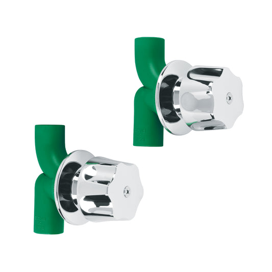 llaves de PPR y manerales metálicos para empotrar Caja con 5, 49828