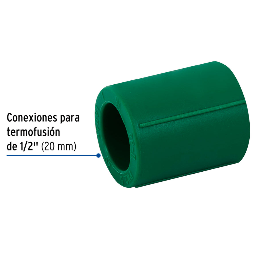 Cople de PPR de 1/2', Foset Caja con 20, 49891