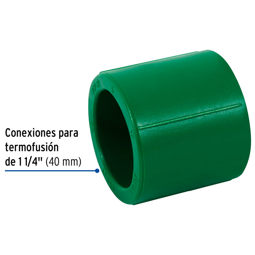 Cople de PPR de 1-1/4', Foset Caja con 4, 45447