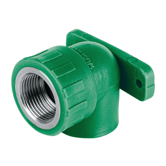 Codo oreja 90° PPR, 3/4', hembra con inserto metálico, Foset Caja con 10, 45264