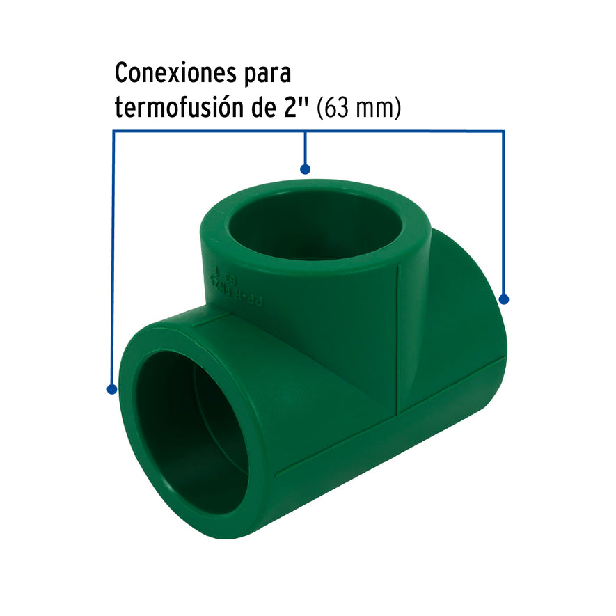 Tee sencilla de PPR 2', Foset Caja con 4, 45467