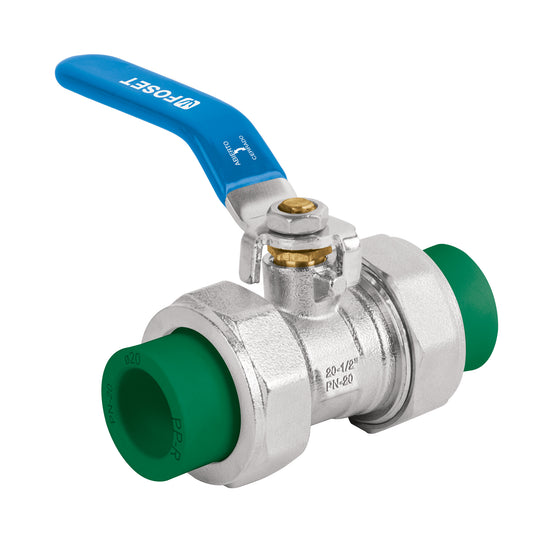 Válvula de esfera desmontable de PPR 1/2', Foset Caja con 6, 41986