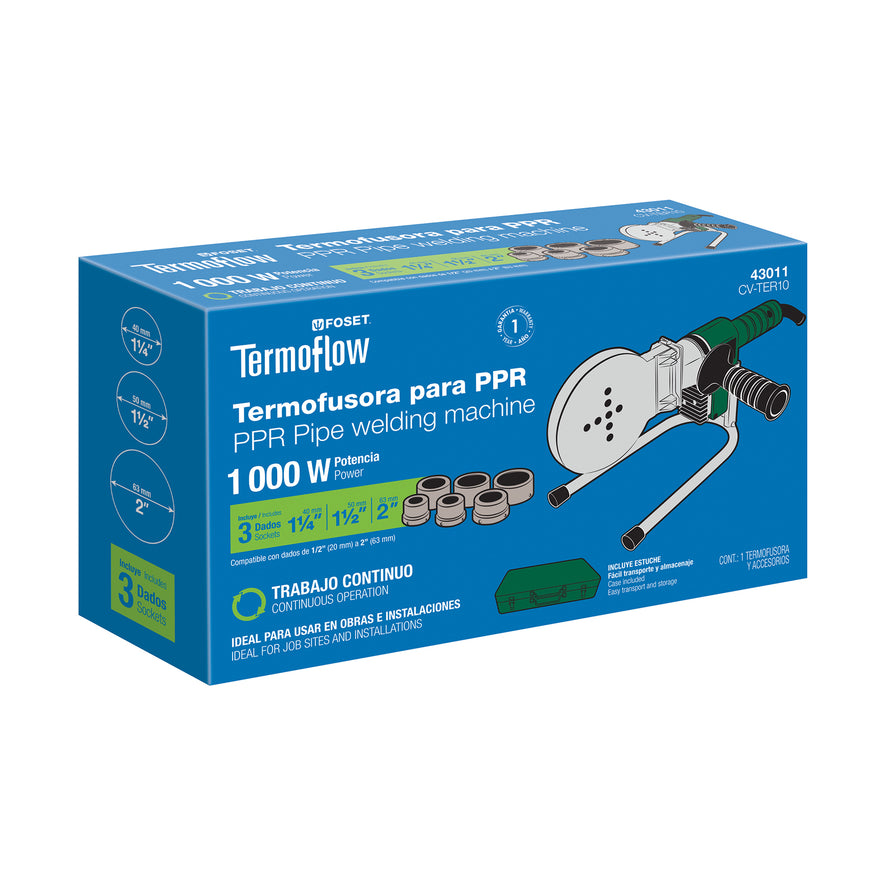 Termofusora de 1000 W para PPR, Foset, 43011