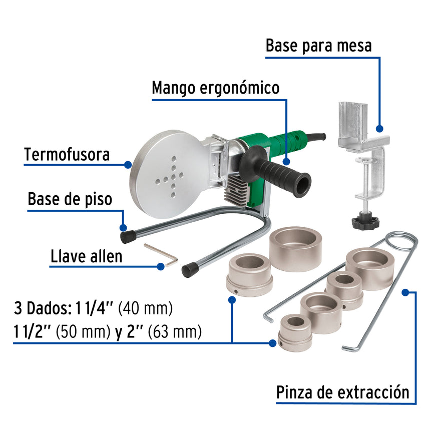Termofusora de 1000 W para PPR, Foset, 43011