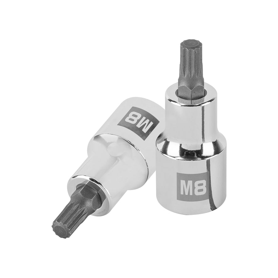 Dado punta corta bristol M8, cuadro 1/2', Truper Caja con 6, 101294