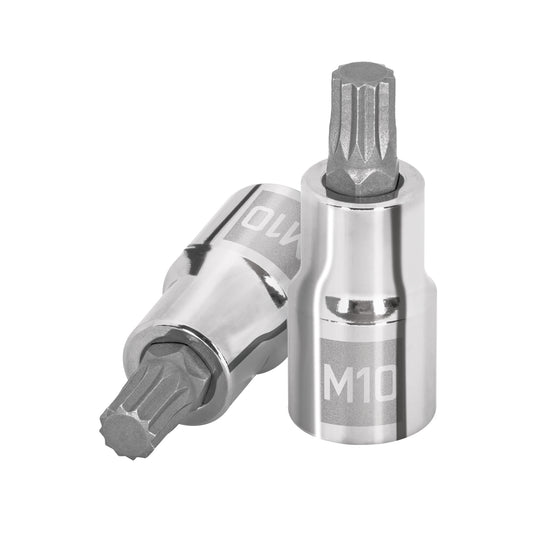 Dado punta corta bristol M10, cuadro 1/2', Truper Caja con 6, 101295