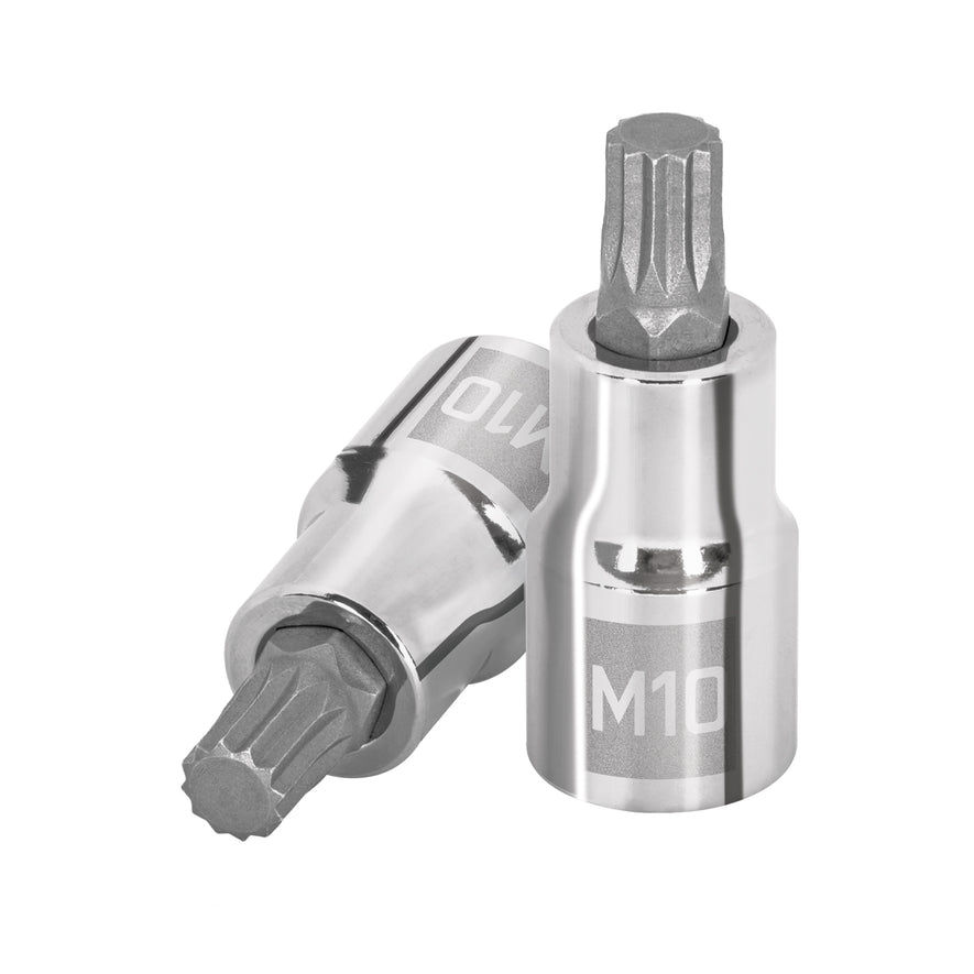 Dado punta corta bristol M10, cuadro 1/2', Truper Caja con 6, 101295