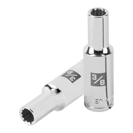 Dado largo de 3/8' 12 puntas, cuadro 1/2', Truper Caja con 6, 101002