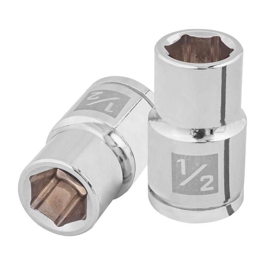 Dado de 1/2', 6 puntas, cuadro 1/2', Truper Caja con 6, 13232