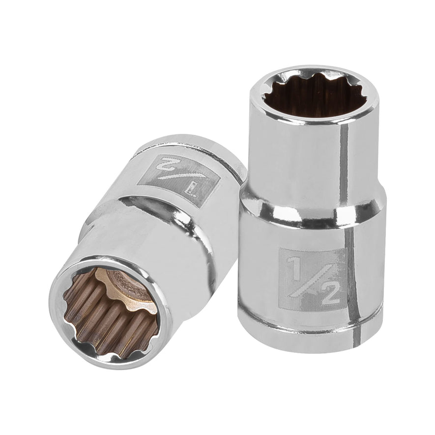 Dado de 1/2', 12 puntas, cuadro 1/2', Truper Caja con 6, 13302