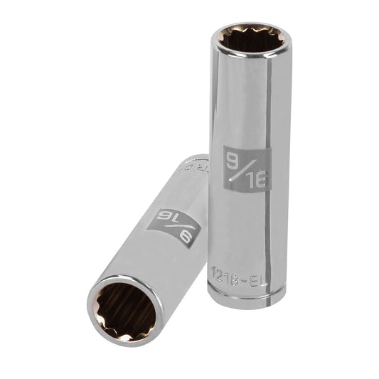 Dado largo de 9/16', 12 puntas, cuadro 1/2', Truper Caja con 6, 13361