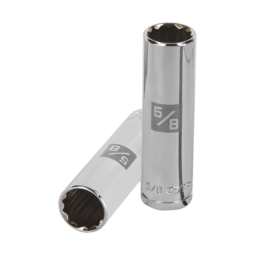 Dado largo de 5/8', 12 puntas, cuadro 1/2', Truper Caja con 6, 13362