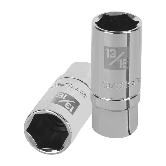 Dado largo para bujía de 13/16', 6 puntas, cuadro 1/2' Caja con 6, 13366