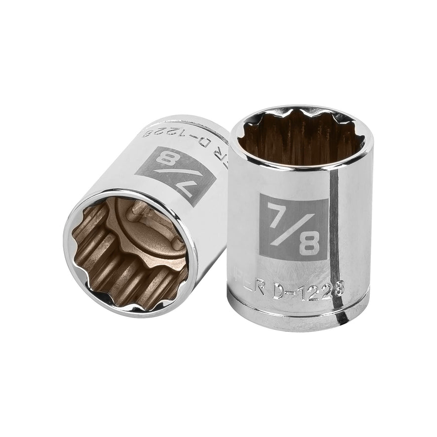 Dado de 7/8', 12 puntas, cuadro 1/2', Truper Caja con 6, 13308