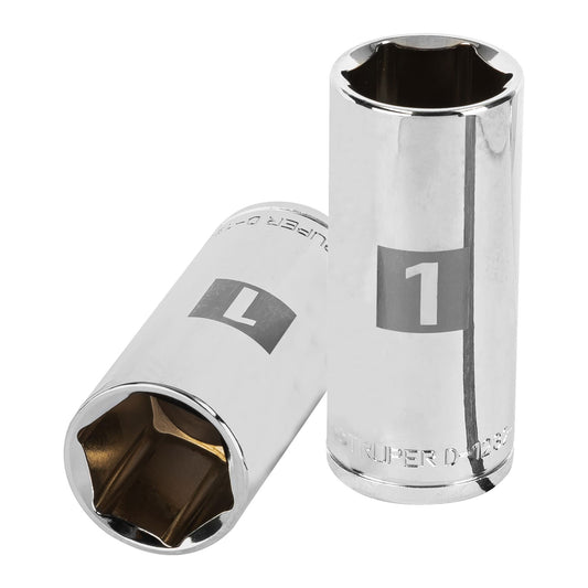 Dado largo de 1', 6 puntas, cuadro 1/2', Truper Caja con 6, 13333