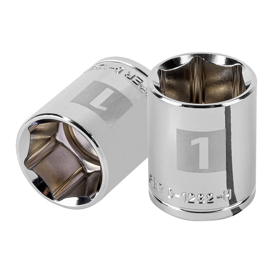 Dado de 1', 6 puntas, cuadro 1/2', Truper Caja con 6, 13240