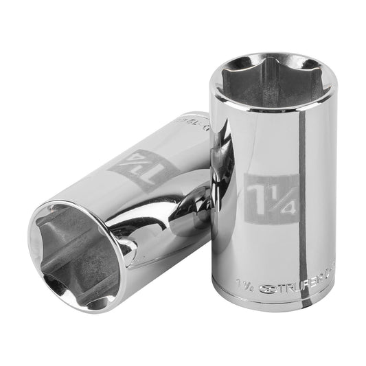 Dado largo de 1-1/4', 6 puntas, cuadro 1/2', Truper Caja con 6, 101000