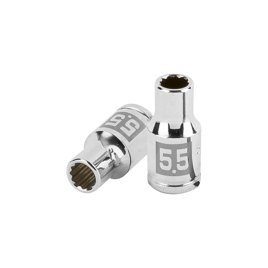 Dado de 5.5 mm, 12 puntas, cuadro 1/4', Truper Caja con 6, 100975