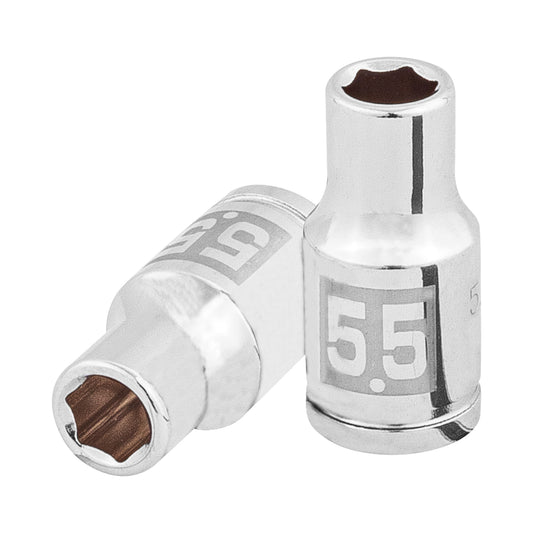 Dado de 5.5 mm, 6 puntas, cuadro 1/4', Truper Caja con 6, 100966