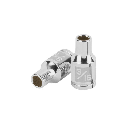 Dado de 3/16', 12 puntas, cuadro 1/4', Truper Caja con 6, 100873