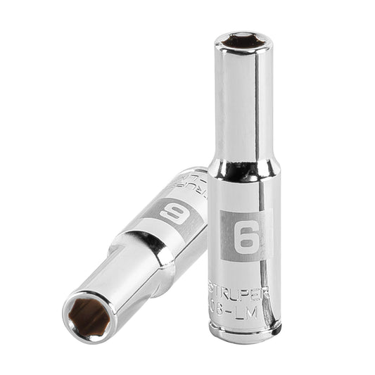 Dado largo de 6 mm, 6 puntas, cuadro 1/4', Truper Caja con 6, 13200