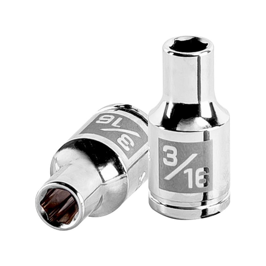 Dado de 3/16', 6 puntas, cuadro 1/4', Truper Caja con 6, 13154