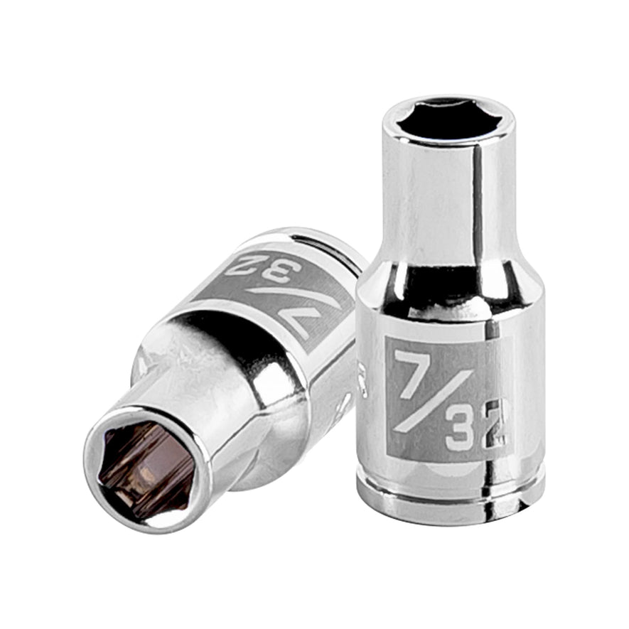 Dado de 7/32', 6 puntas, cuadro 1/4', Truper Caja con 6, 13155