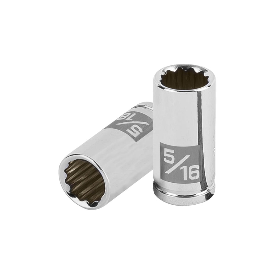 Dado de 5/16', 12 puntas, cuadro 1/4', Truper Caja con 6, 100878