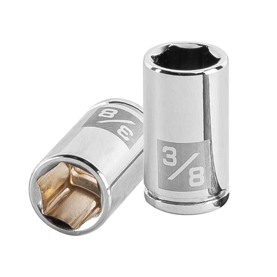 Dado de 3/8', 6 puntas, cuadro 1/4', Truper Caja con 6, 13160