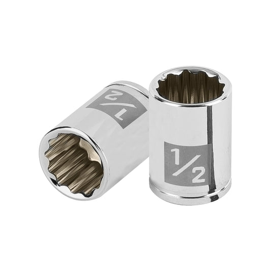 Dado de 1/2', 12 puntas, cuadro 1/4', Truper Caja con 6, 100964